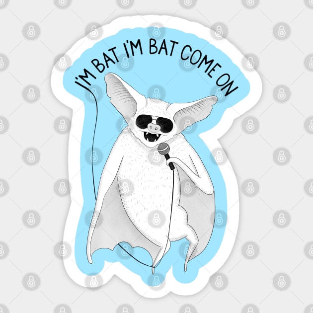 Bat | Animal Karaoke Collection Sticker by DrawingEggen